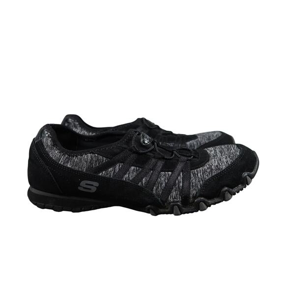 Skechers Shoes Womens 8 Slip On Sneakers Biker Relaxed Fit Memory Foam Leather - Picture 1 of 13